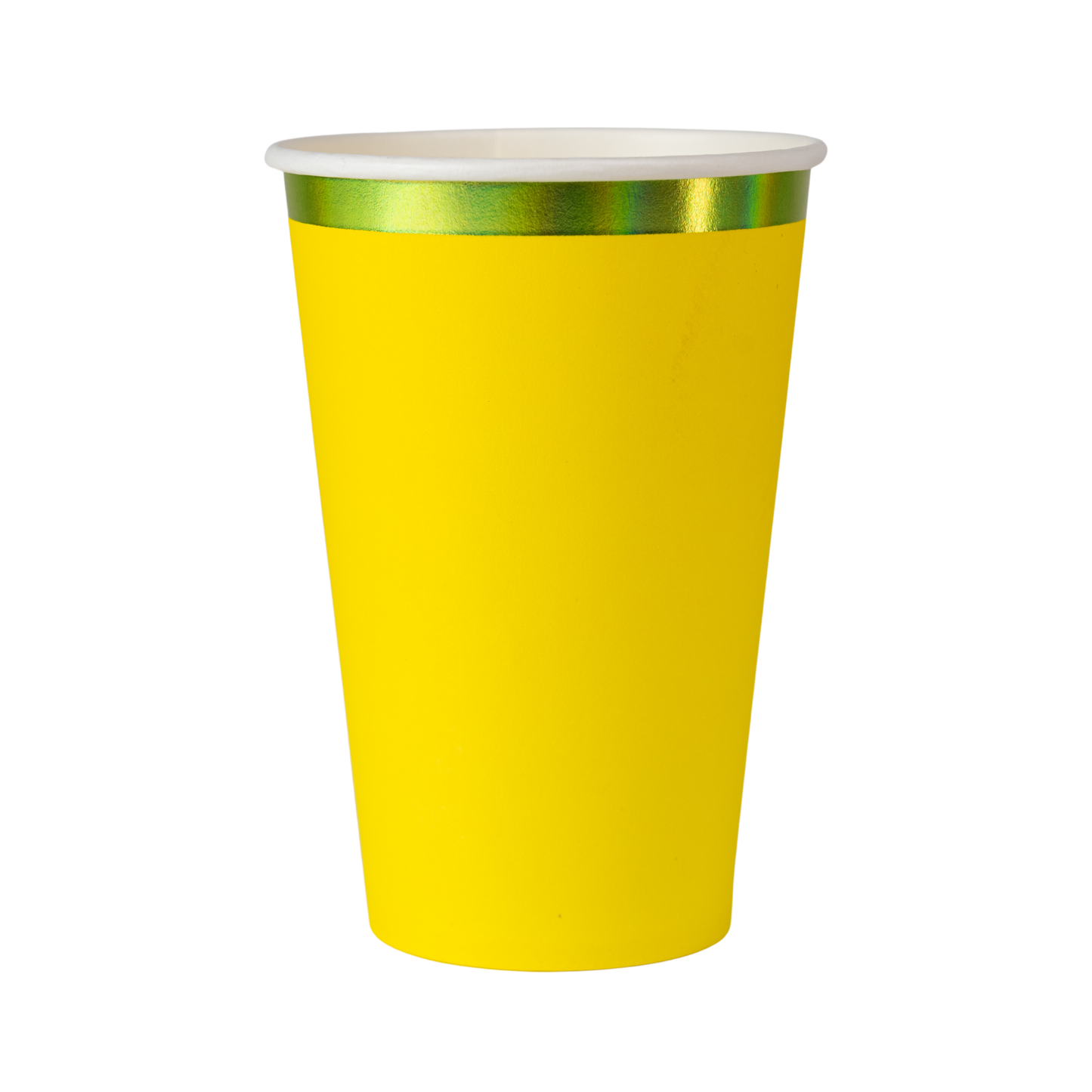 Vaso con Foil de 12 onzas Amarillo