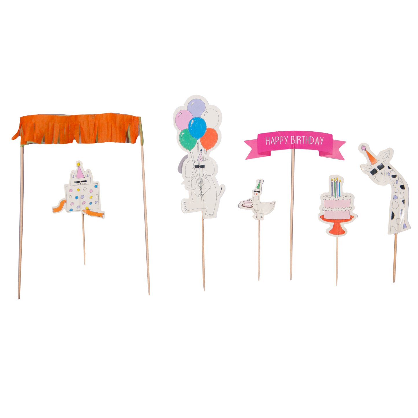 Cake Topper Party Animals