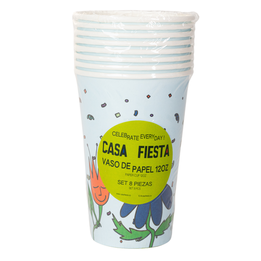 Vaso de 12 onzas Flower Fiesta