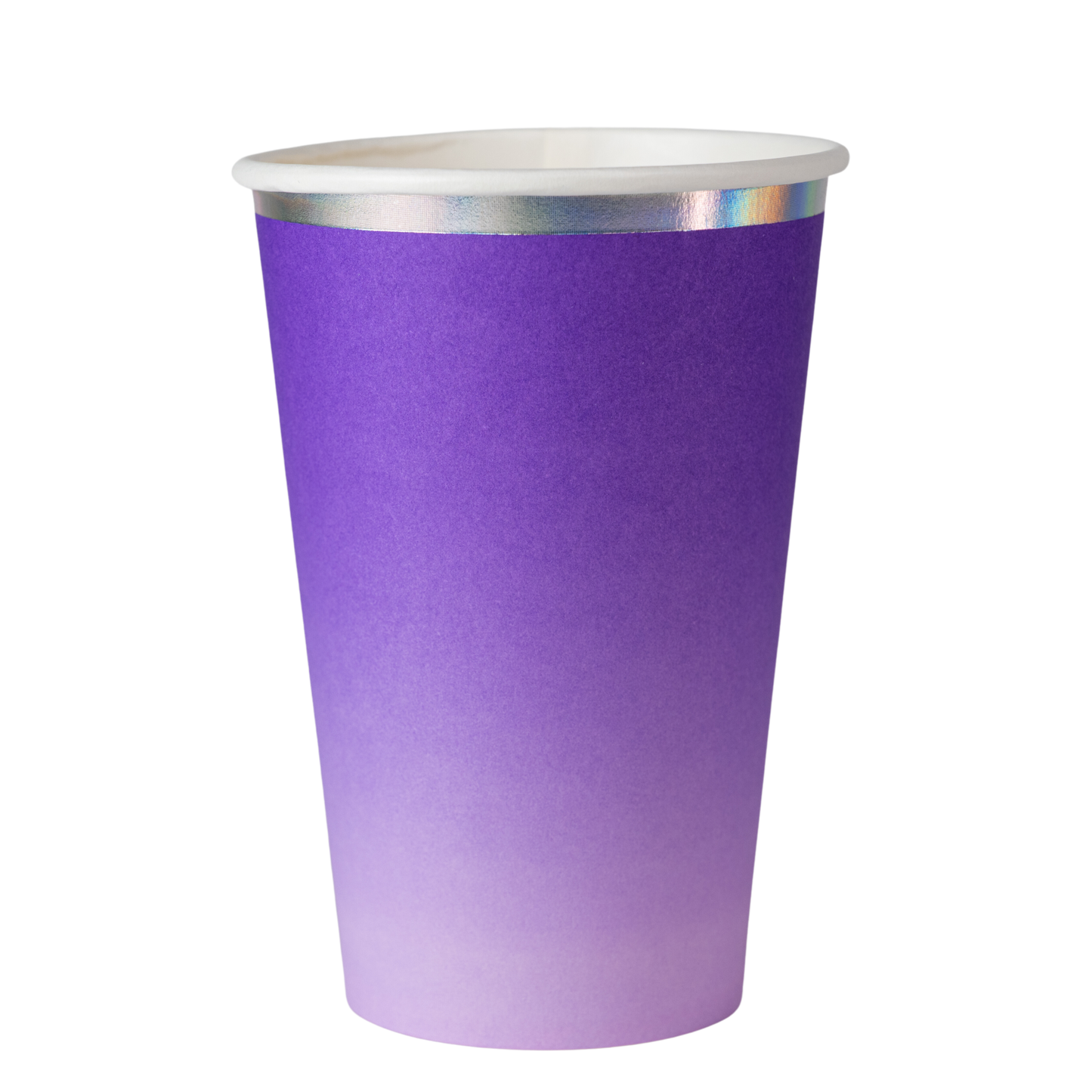 Vaso con Foil de 12 onzas Morado