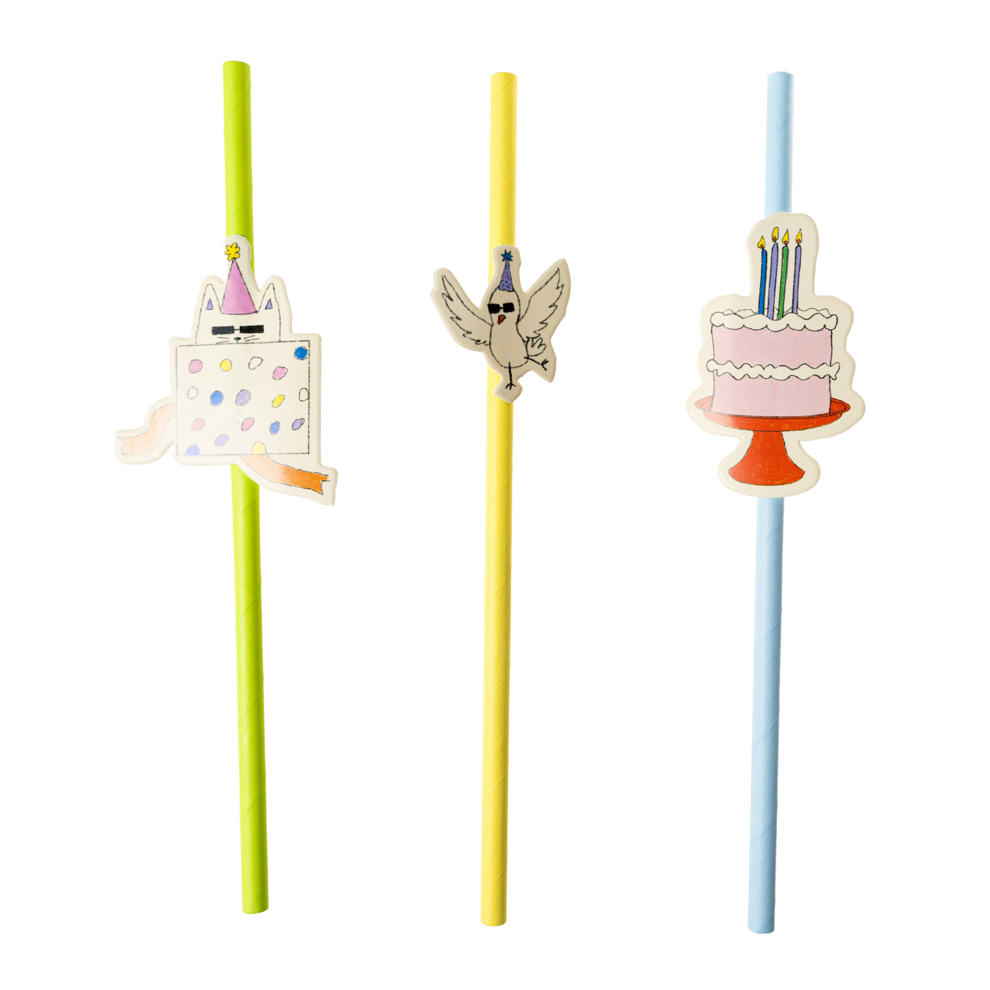 Popotes de papel Party Animals