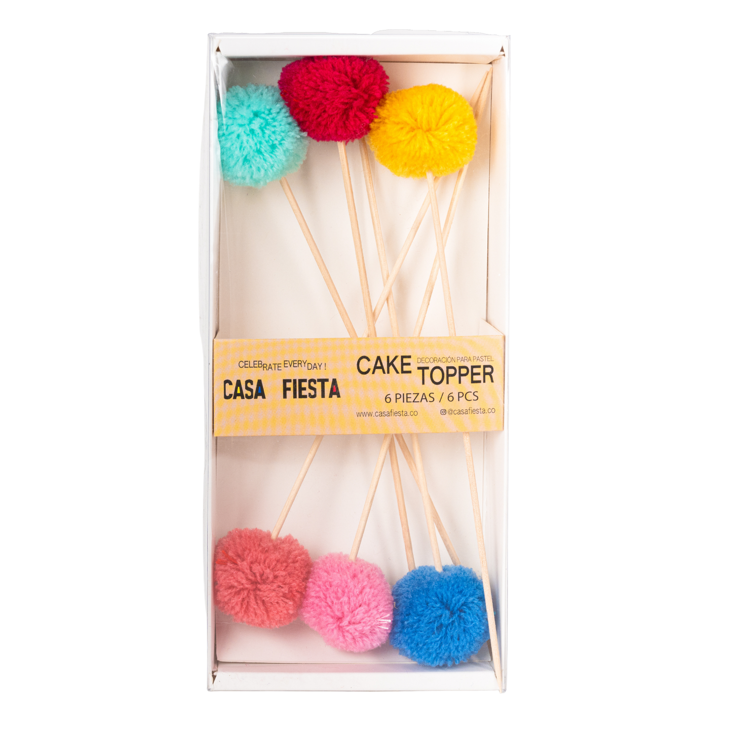 Cake Topper Pompoms